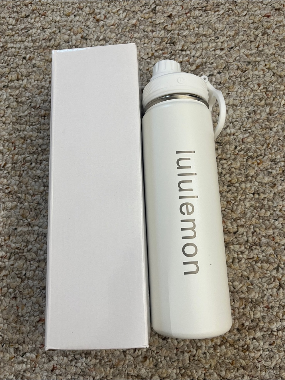 lululemon athletica White Stainless Steel Water Bottle